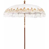 Syfax Parasol balinais Crème 215 x 215 x 260 cm