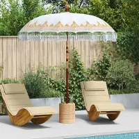Prolenta Maison Exclusive - Parasol balinais, dimensions : 215 x 215 x 260 cm