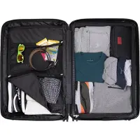 Hauptstadtkoffer Valise - Grande valise + étiquette numérique, extension valise XL, valise rigide à roulettes 4 roues, bagage en soute 130 L, cadenas TSA, vert forêt