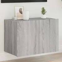 Prolenta Maison Exclusive - Meuble TV avec éclairage LED Gris Sonoma 60x35x41 cm