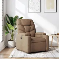 vidaXL Best Möbel Fauteuil Relax Marron Tissu - Fauteuil TV & Relax Cloris Nouveau5357288 1parcel