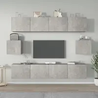 Prolenta Maison Exclusive - Ensemble de meubles TV 6 pcs Gris béton Bois d'ingénierie