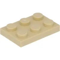 LEGO 2x3 plaques 3021 - 250 pièces beige