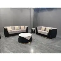 AEA Medusa Ensemble de canapés 3+2 avec table basse Tissu Canapés