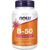 Sonstiges Vitamine B-50 mg 100 gélules végétales Now Foods