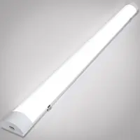 Wolketon 60CM LED Luminaire pour locaux humides 18W IP65 Plafonnier d'atelier LED blanc neutre 4000K Plafonnier adapté aux ateliers, bureaux, salles de bain