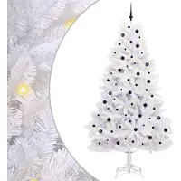 Syfax Sapin de Noël Artificiel à Branches Articulées Blanc 270 cm