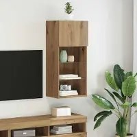 Prolenta Maison Exclusive - Meuble TV mural, dimensions : 40,5 x 30 x 90 cm, en chêne massif artisanal