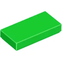 LEGO 1x2 tuiles 3069 - 250 pièces vert clair