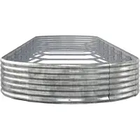 Syfax Lit surélevé Acier galvanisé 600x140x36 cm Argenté