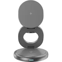 SMX Silver Monkey MagCharger 3 en 1 station de recharge pliable pour le voyage B