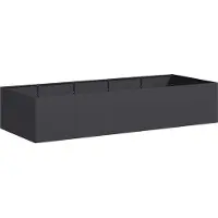 Syfax Jardinière noir 200x80x40 cm acier