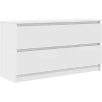 Syfax Meuble TV blanc 100x35x54 cm bois d'ingénierie