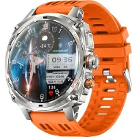 INF Montre intelligente multifonction en silicone écran AMOLED 1.75 pouces étanche IP67 Orange
