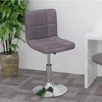 Prolenta Maison Exclusive - Tabouret de bar pivotant en tissu taupe