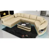 Xl Moebel Gmbh Ledersofa Couch Wohnlandschaft Ecksofa Eck Garnitur Design Modern Sofa + USB