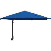 Syfax Parasol de jardin 248 x 248 x 148 cm Polyester et Acier Azur