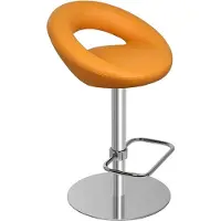 AEA Barhocker Barstuhl Orange Textil Design Barstühle Bar Hocker Stühle