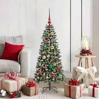 vidaXL Best Möbel Arbre de Noël artificiel avec 150 LEDs Vert 55 x 55 x 120 cm - Arbres de Noël artificiels CL3730246 2parcel
