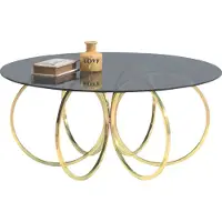 AEA Or Table basse de salon Table d'appoint Table de salon