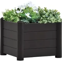 Prolenta Maison Exclusive - Jardinière surélevée en PP anthracite 43 x 43 x 35 cm