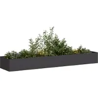 Prolenta Maison Exclusive - Bac à plantes noir 360x80x40 cm en acier