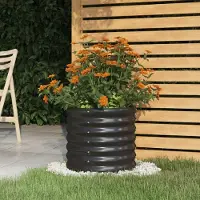Prolenta Maison Exclusive - Jardinière Acier galvanisé 40x40x36 cm Anthracite