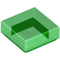 LEGO 1x1 tuiles 3070 - 100 pièces Trans - Vert