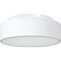 Syfax Lampe de plafond Blanc 38 x 38 x 13,5 cm tissu