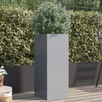 Prolenta Maison Exclusive - Bac à plantes argenté 32x29x75 cm Acier galvanisé