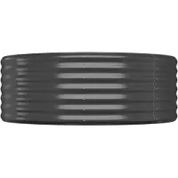 Syfax Lit surélevé de jardin Acier galvanisé Anthracite