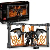 LEGO Icons Le Seigneur des Anneaux : Book Nook du Balrog - Set de Construction - Décoration pour Étagère