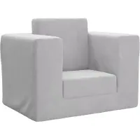 Prolenta Maison Exclusive - Canapé-lit pour enfants, gris clair, en peluche douce