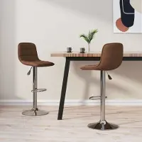 Prolenta Maison Exclusive - Tabourets de bar 2 pièces Tissu marron