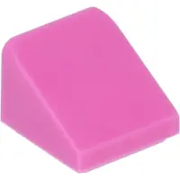 LEGO : 100x briques inclinées/boucles en rose foncé