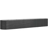 Syfax Lit surélevé de jardin Acier galvanisé Anthracite