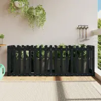 Prolenta Maison Exclusive - Jardinière surélevée design lattes noir 200x50x70 cm bois massif pin