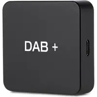 Andoer DAB 004 DAB-Box, Tuner d'antenne radio numérique, transmission FM, alimentation via USB, pour autoradio, Android 5.1 et plus (seulement pour les pays avec signal DAB)