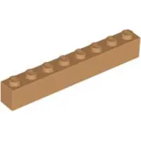 LEGO 50 pièces 3008 Brick 1x8 Part Basic Bricks 50 Middle Nougat