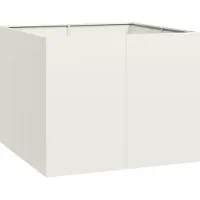 Syfax Jardinière blanc 100x100x80 cm acier