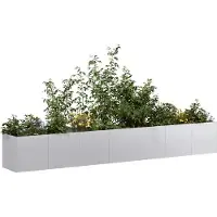 Prolenta Maison Exclusive - Bac à plantes 280x40x40 cm Acier galvanisé