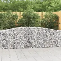 Prolenta Maison Exclusive - Paniers à gabions arqués 5 pcs 400x30x80/100 cm Fer galvanisé