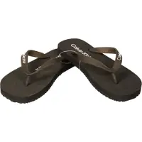 Calvin Klein CK JEANS tongs femme chausson de plage ou de piscine dentelle avec logo article ZW0ZW02142 tongs, EUR 37 - UK 4 - USA 6,5 - CM 23,5, Gomma 100%