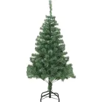 Syfax Arbre de Noël artificiel avec support 150 cm 380 branches