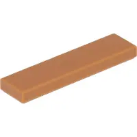 LEGO 50 pièces 2431 carreaux Tiles 1x4 Part Basic Panel 50 Moyen Nougat