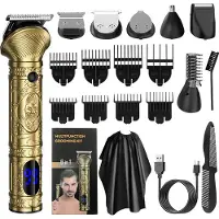 INF Kit de toilettage multifonctionnel avec chargement USB 6 en 1 Or