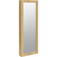 Syfax Armoire à bijoux avec miroir murale 37,5x10x106 cm