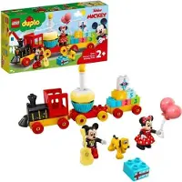 LEGO DUPLO Disney Le Train d'Anniversaire de Mickey et Minnie, Jouet pour Enfant 2 ans et plus, Train et Figurines