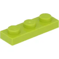 LEGO 1x3 plaque 3623 - 50 pièces Lime