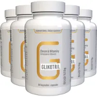 IncHealth GmbH Glikotril - 300 gélules (5x60) hautement dosées - Recette originale suisse - Végétalienne et végétale, avec vitamines et minéraux - Lot de 5